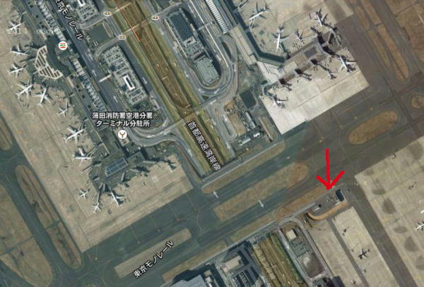羽田空港（第九緊急ゲート地図）